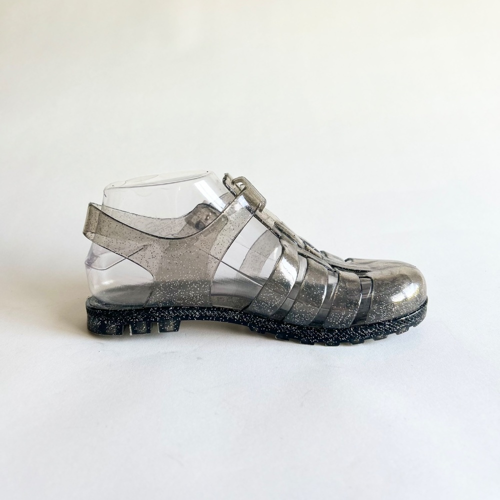 Unbranded Transparent Silver Jelly Ankle Strap Sandals size 6 - Picture 3 of 14